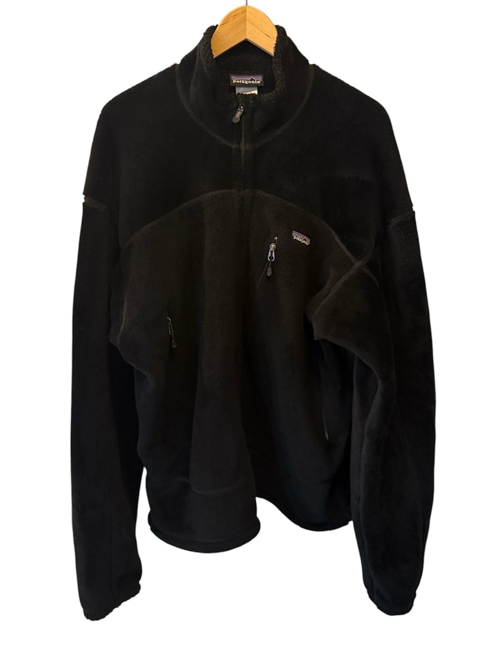 Patagonia R4 Regulator Fleece Jacket Men’s L Black 2009 Gorpcore Hiking